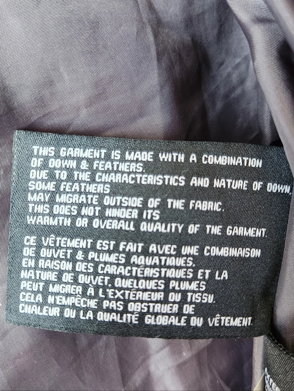 London Fog Chevron Goose Down Feather Puffer Wnter Coat Grey Faux Fur Small - Picture 10 of 10